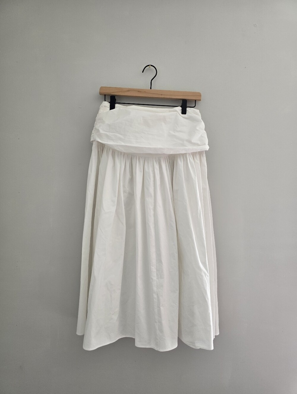 All:Row White Cotton Skirt Small